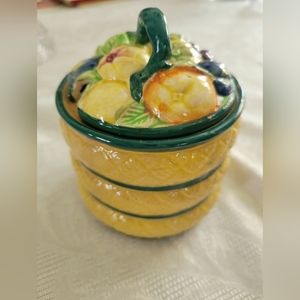 Vintage Maruhon Ware Japanese honey jar...guc..small chip on inner rim